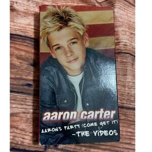 Aaron Carter Aaron's Party (Come Get It) The Videos VHS Tape Music Dance Rare